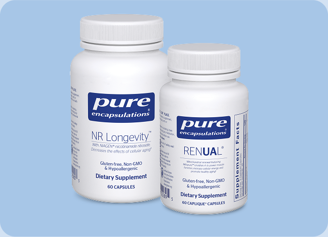 Try our BioAge Products: NR Longevity™ and RENUAL®